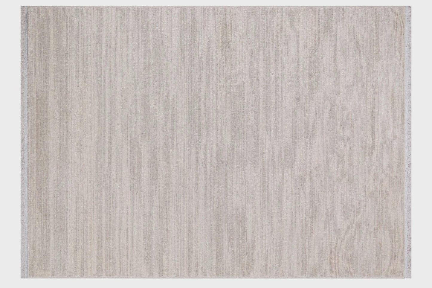 Minimalist Ribbed Area Rug – Greige Textured Carpet, Modern Sand Floor Mat, Japandi Decor