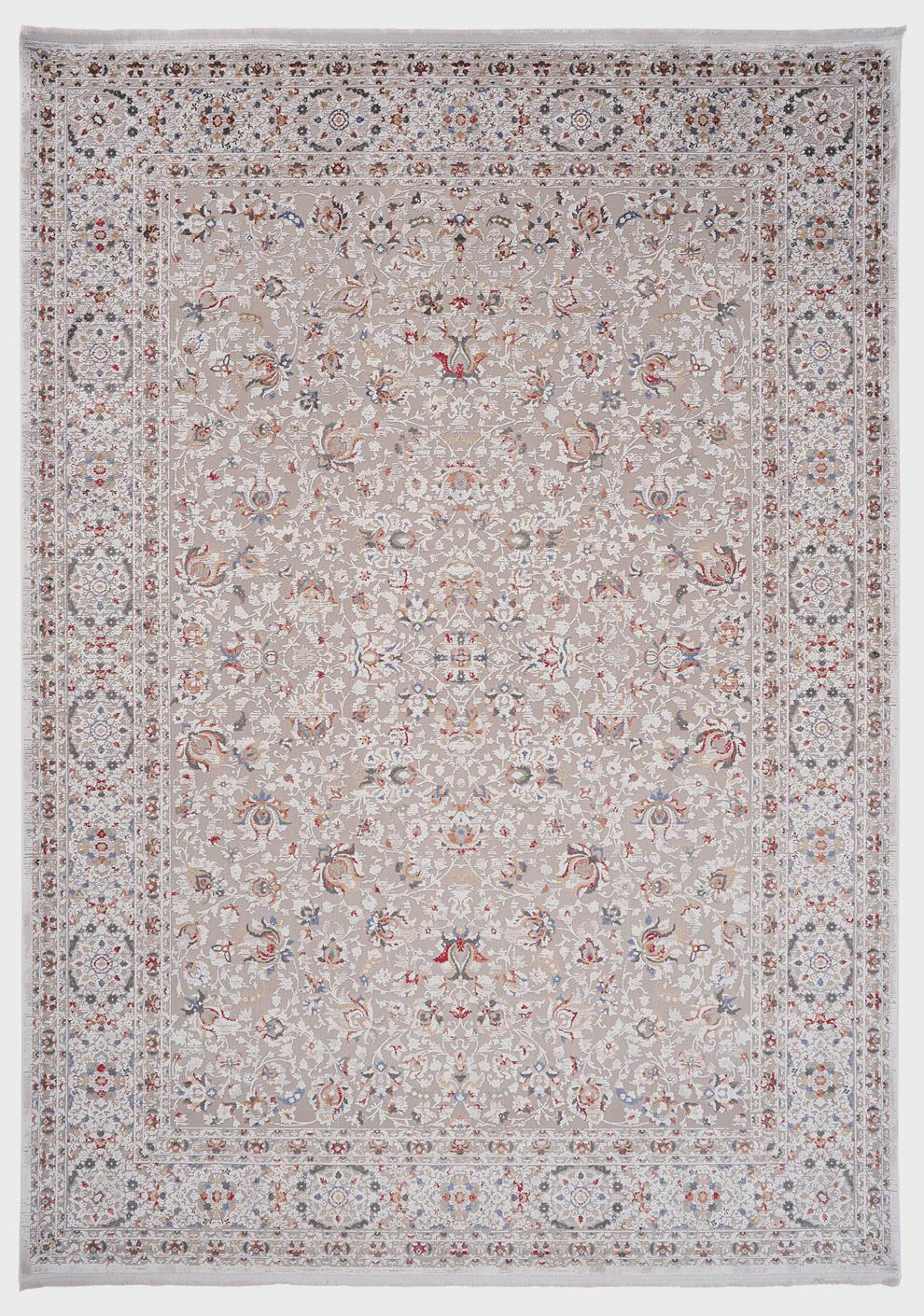 7x10 ft, Distressed colorful Classic floral Rug: Oriental carpet with viscose yarn