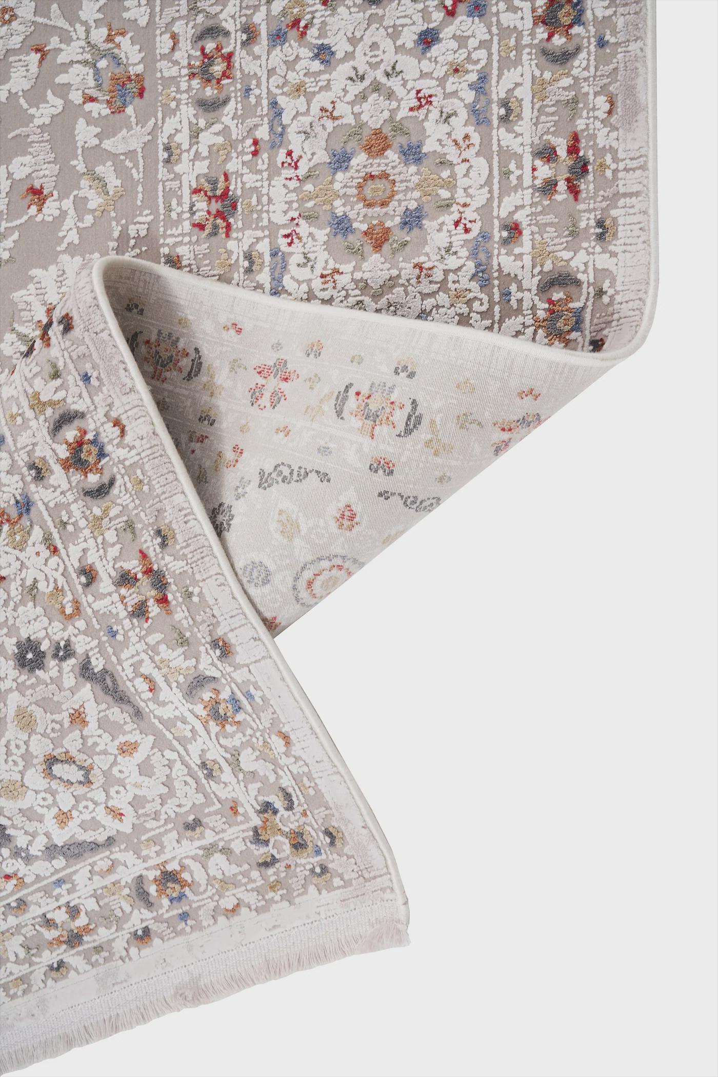 7x10 ft, Distressed colorful Classic floral Rug: Oriental carpet with viscose yarn