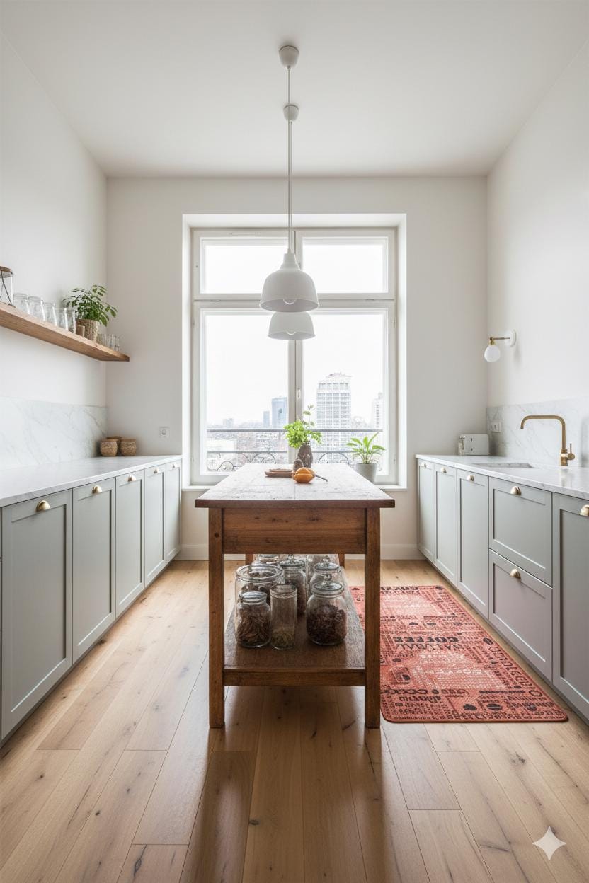 Title: Terracotta Coffee Typography Washable Kitchen Runner – Non-Slip Anti-Fatigue Rug for Coffee Lovers