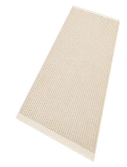 Beige Faux Rabbit Fur Rug: Soft Plush Carpet