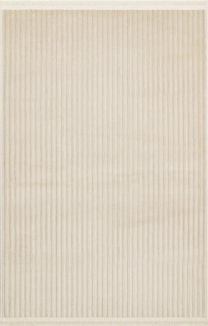 Beige Faux Rabbit Fur Rug: Soft Plush Carpet