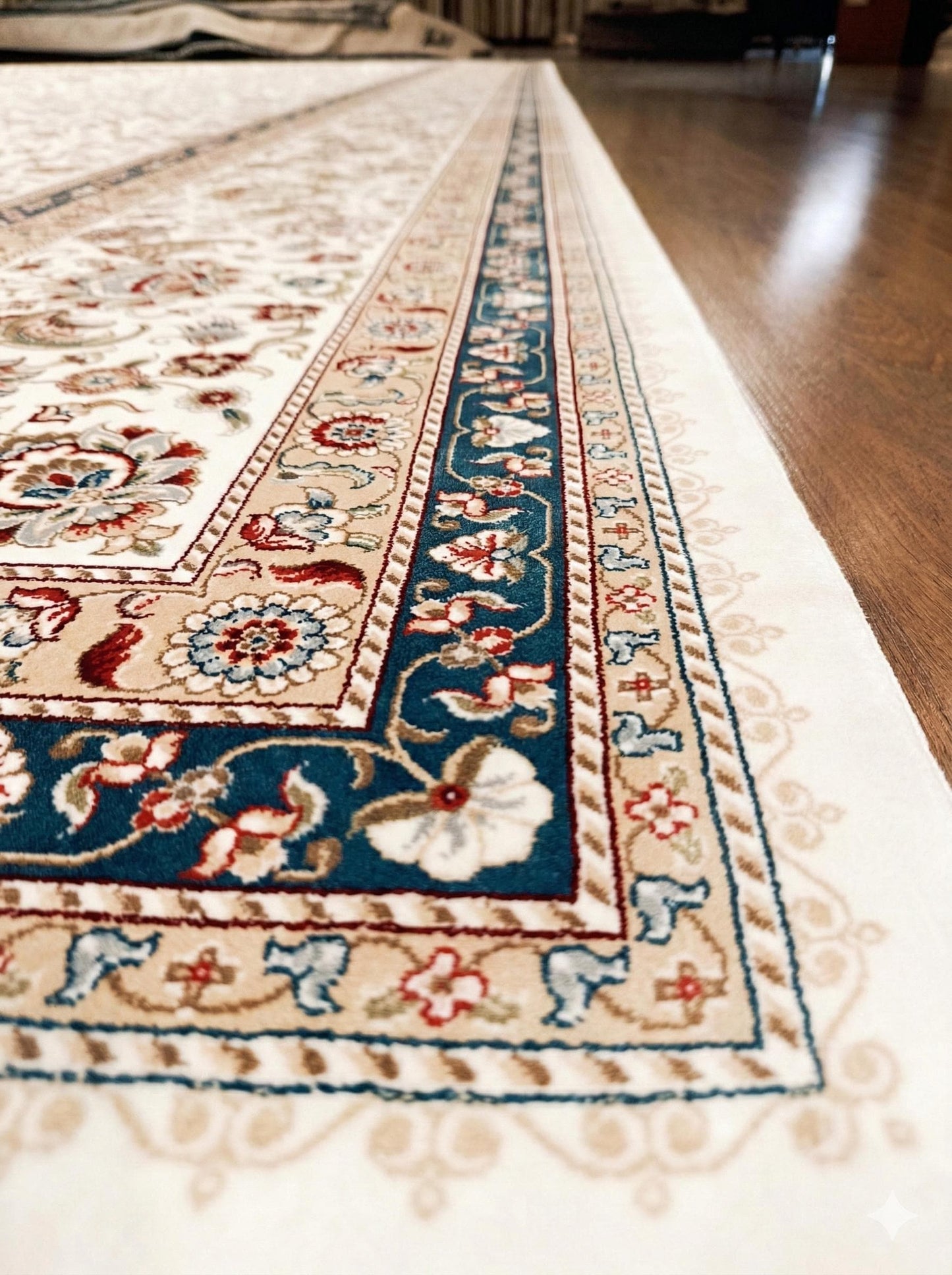 10x16 ft Turkish Bamboo Silk Rug, Distressed Anatolian Design, Hand-Finished Silk Fringes
