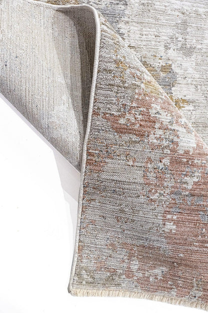 Distressed Abstract Area Rug – Earth Tone Living Room Carpet (200x300cm)