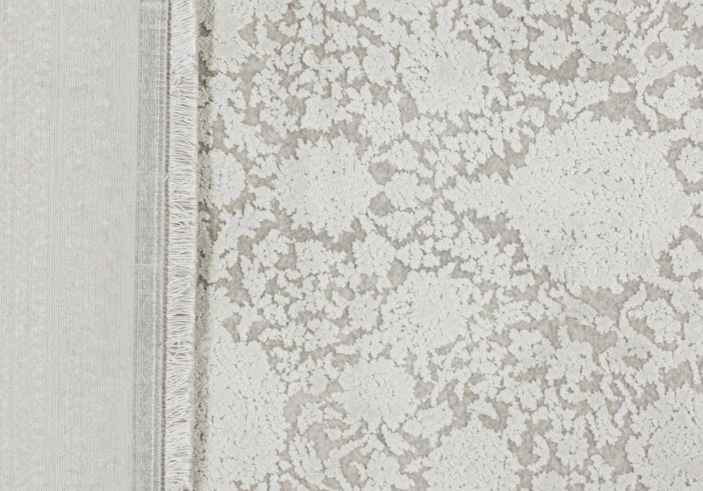7x10 ft, Beige Classic oriental Rug: Bamboo Yarn,fine fringes carpet