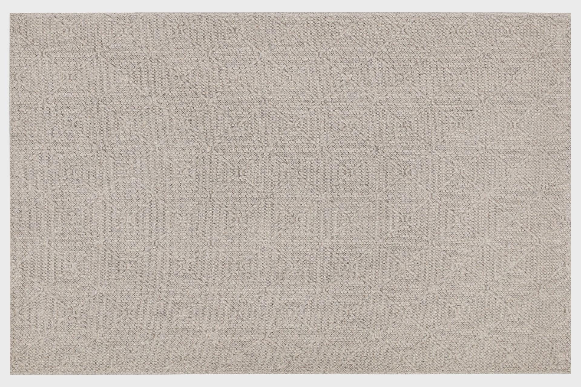 Modern Gray textured wool Rug: Flatweave Indoor carpet