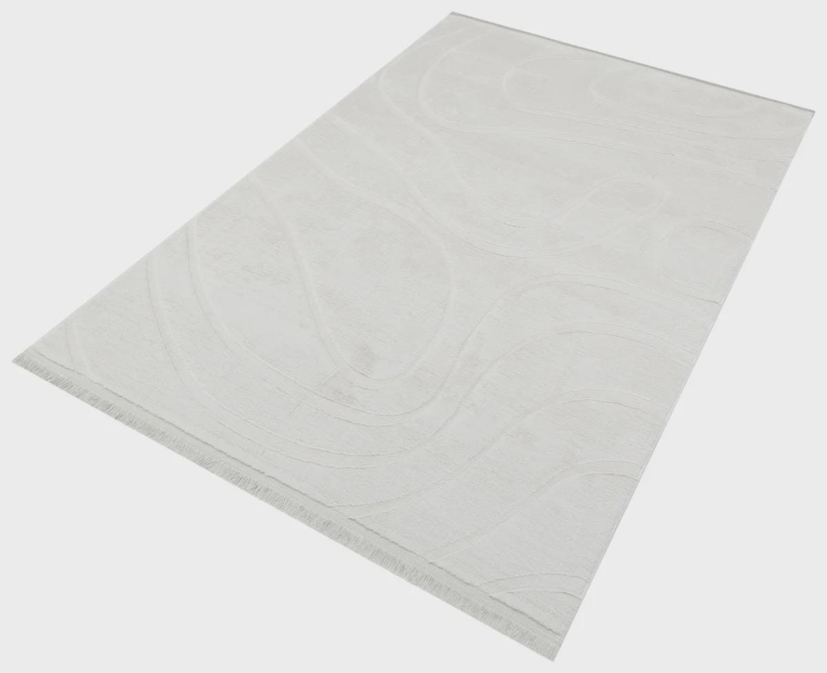 Silver Soft Fur Rug: Soft Washable Plush Carpet