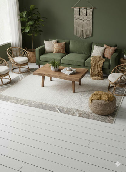 Modern Geometric Area Rug 160x230cm, Fine Contemporary Living Room Carpet