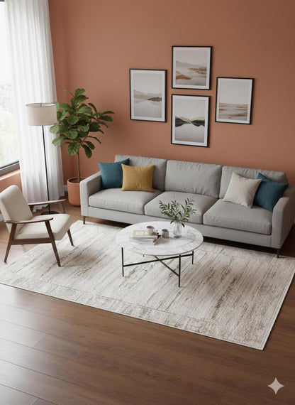 Modern Geometric Area Rug 160x230cm, Fine Contemporary Living Room Carpet