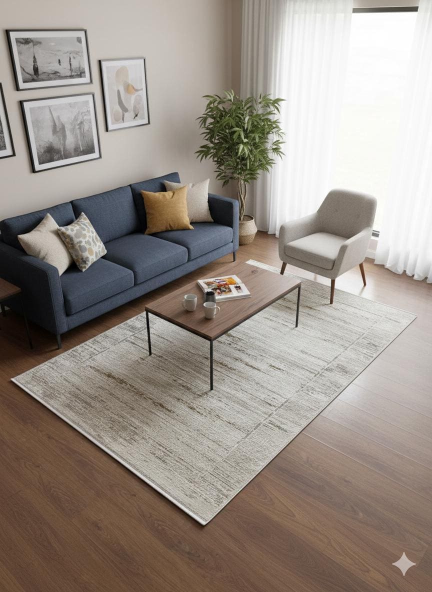 Modern Geometric Area Rug 160x230cm, Fine Contemporary Living Room Carpet