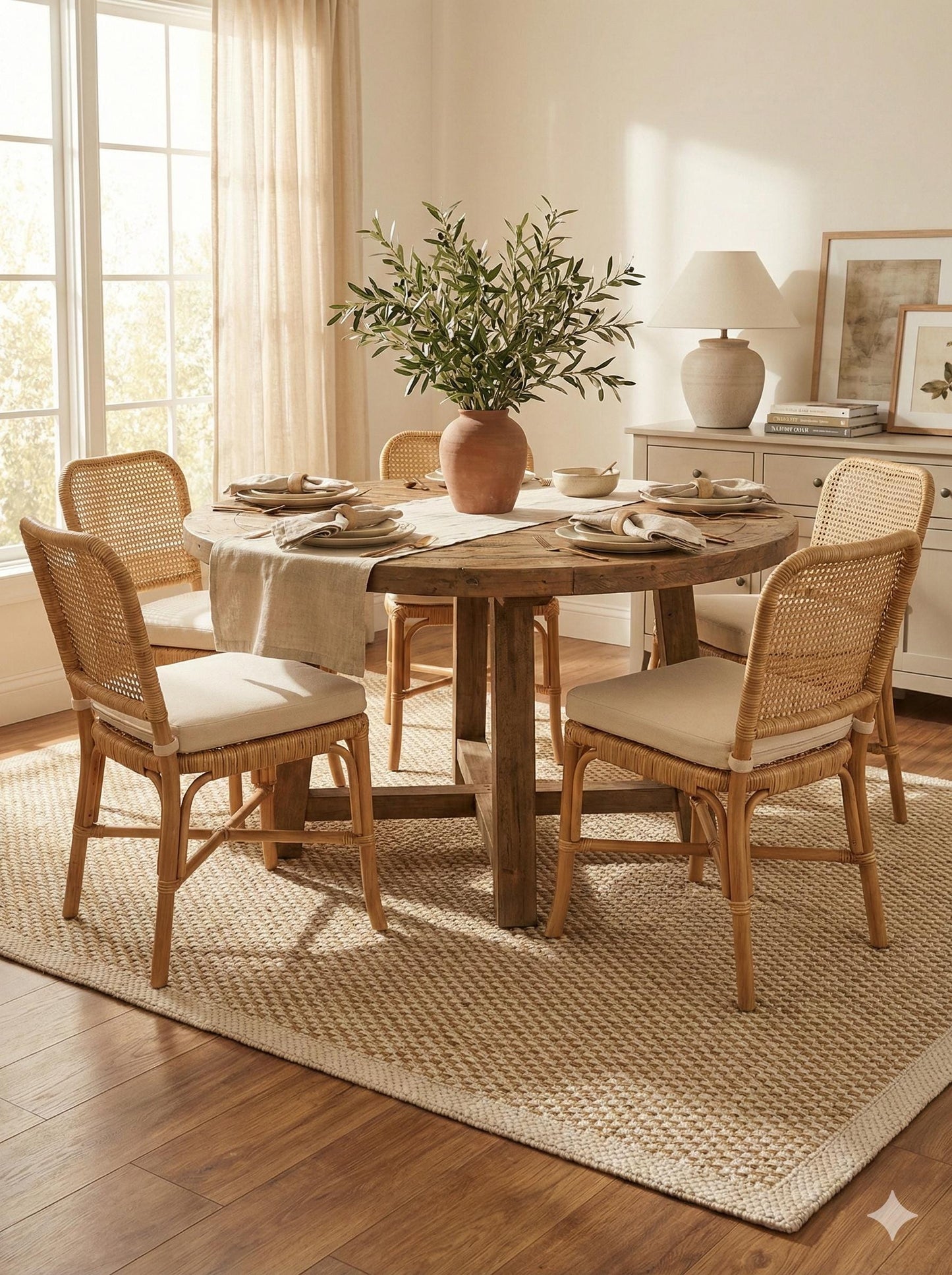 Modern Beige Jute Rug: Flatweave Outdoor/indoor carpet