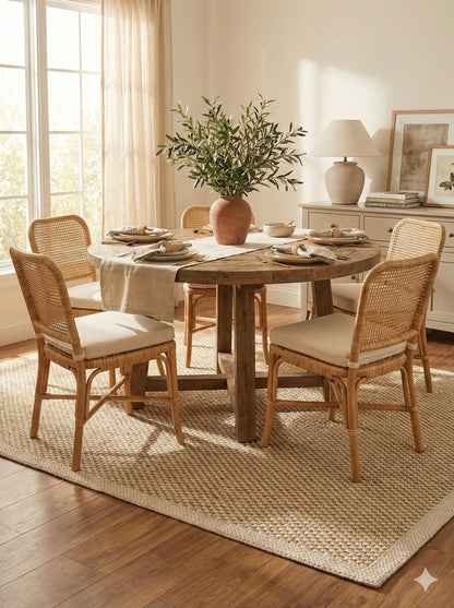 Modern Beige Jute Rug: Flatweave Outdoor/indoor carpet