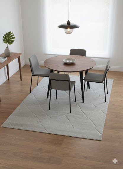 Plain Gray Area Rug: Minimalist Grey Carpet for Contemporary Living Spaces