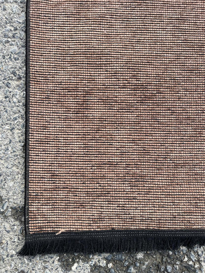 Modern Brown Stripe Rug: Washable Plain Cotton, Anti-Allergic carpet