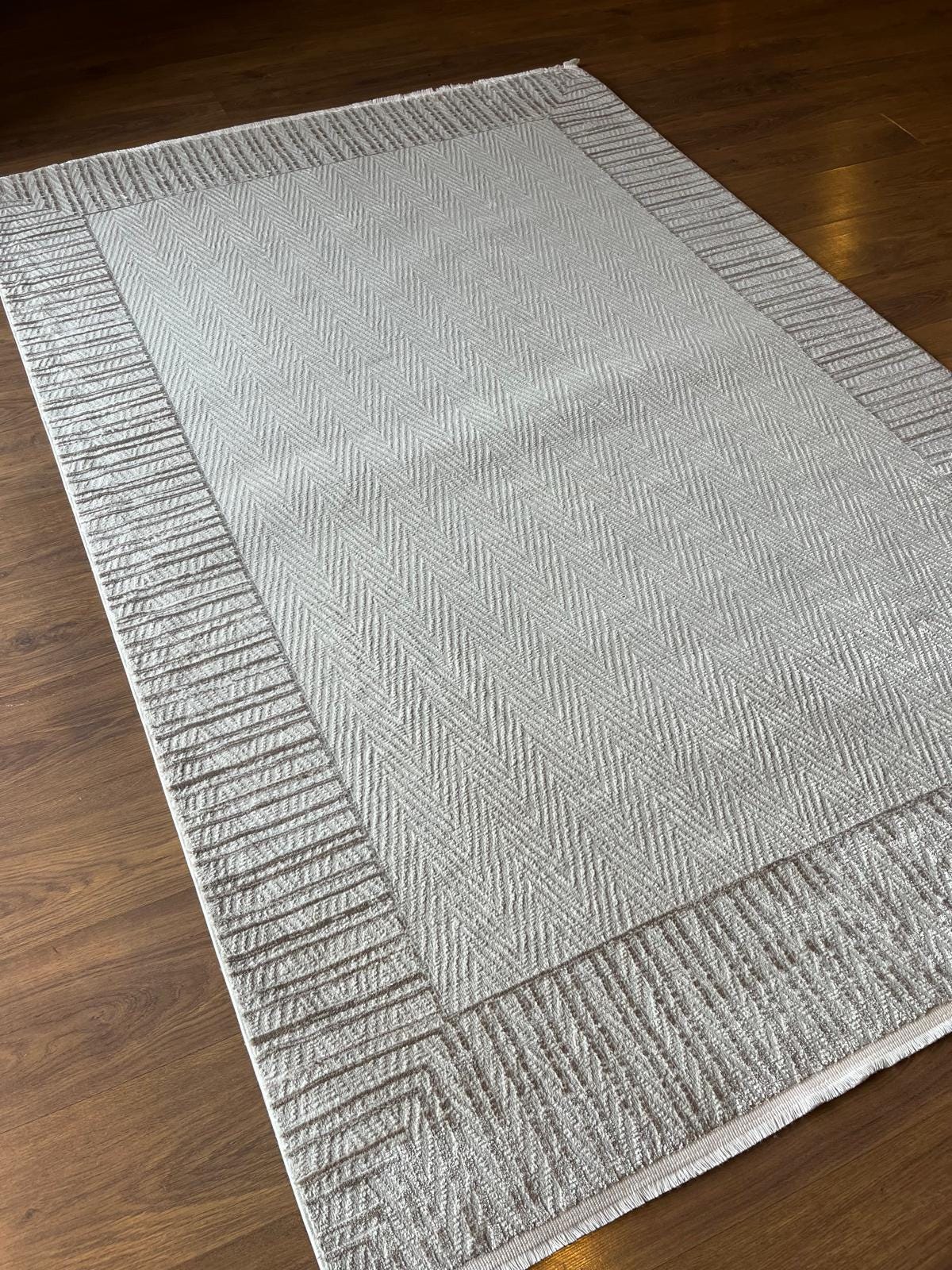 Modern Geometric Area Rug 160x230cm, Fine Contemporary Living Room Carpet