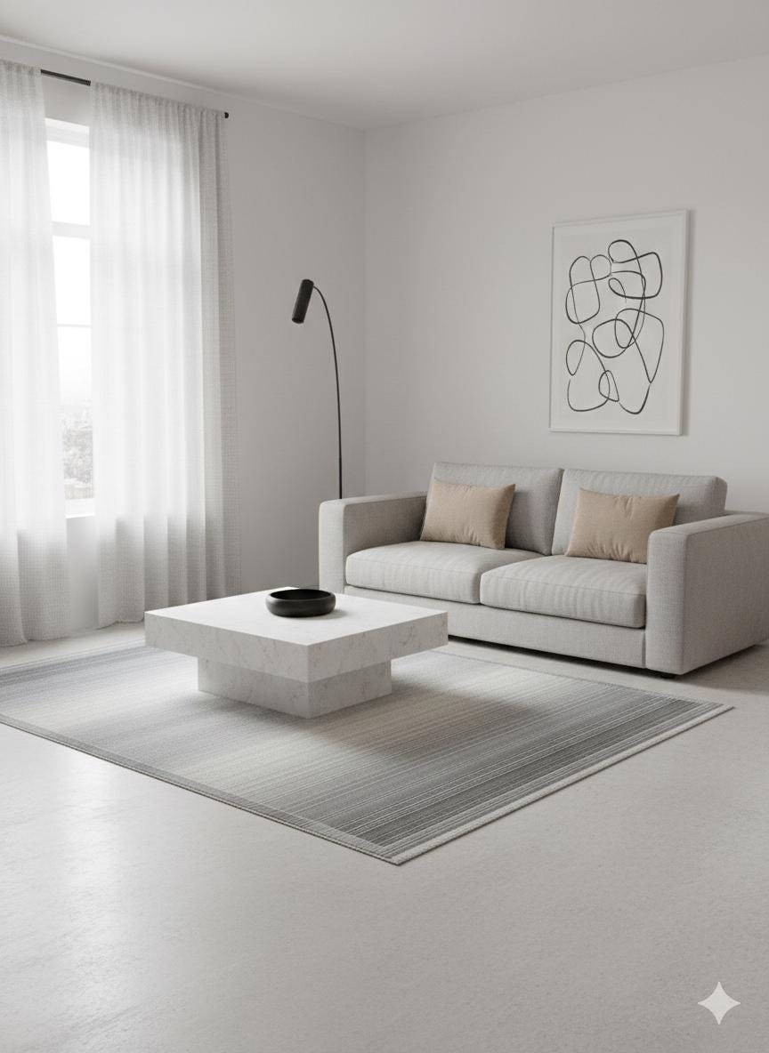 Modern Contemporary Area Rug, Grey Geometric 160x230cm Fine Quality Carpet for Living Room