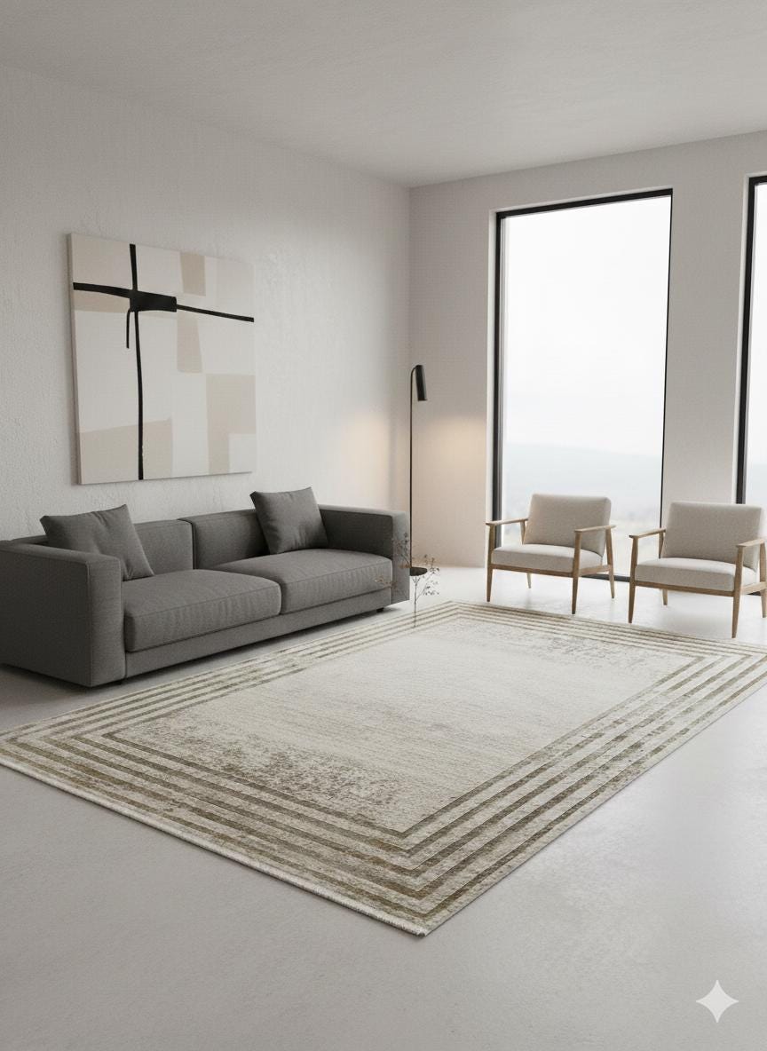 Modern Geometric Area Rug 160x230cm, Fine Contemporary Living Room Carpet