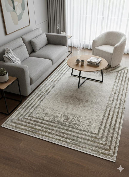 Modern Geometric Area Rug 160x230cm, Fine Contemporary Living Room Carpet