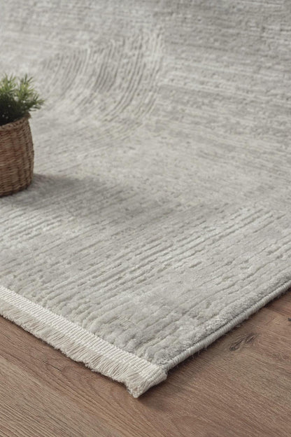 Modern Contemporary Area Rug, Grey Geometric 160x230cm Fine Quality Carpet for Living Room