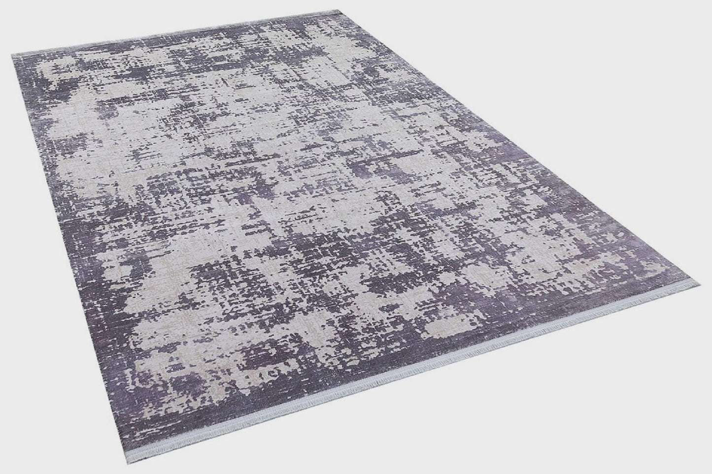 Modern Contemporary Area Rug, Grey Abstract 160x230cm Fine Quality Carpet for Living Room
