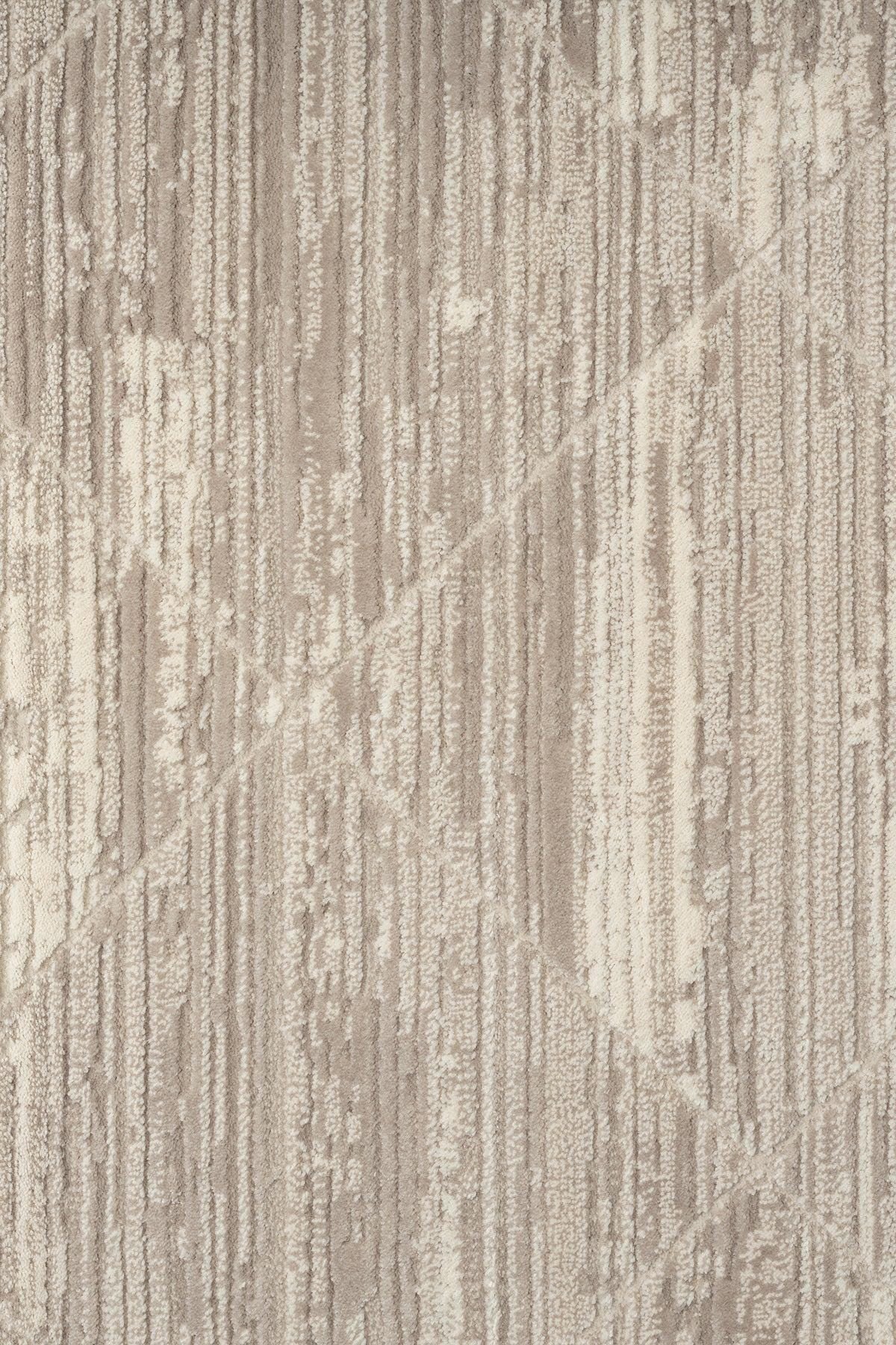 Modern Distressed Diamond Area Rug – Japandi Sand Taupe Carpet (200x300cm)
