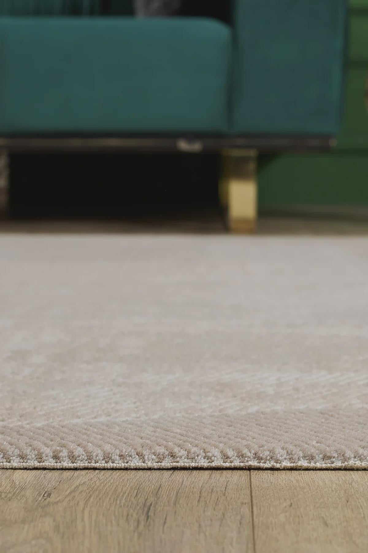 Modern Abstract Area Rug – Beige Neutral Line Art Carpet (200x300 cm)