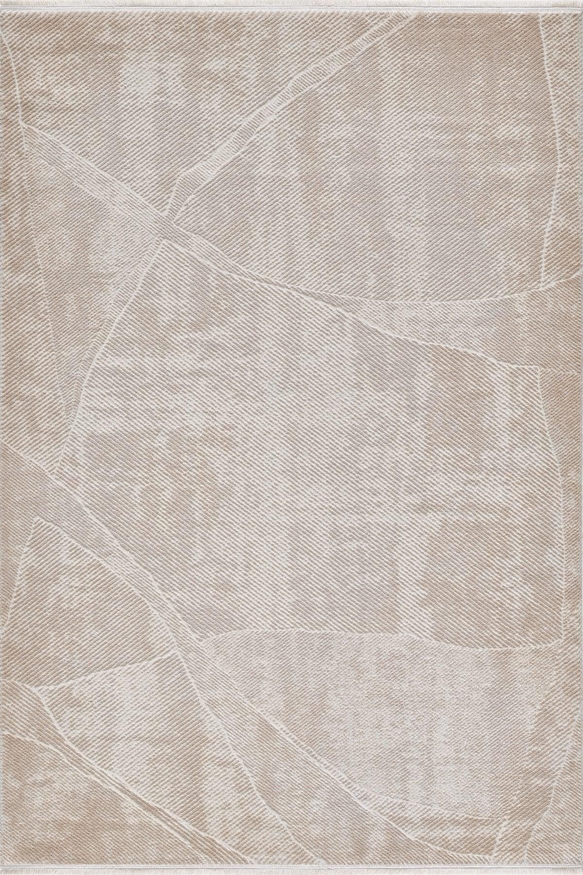 Modern Abstract Area Rug – Beige Neutral Line Art Carpet (200x300 cm)