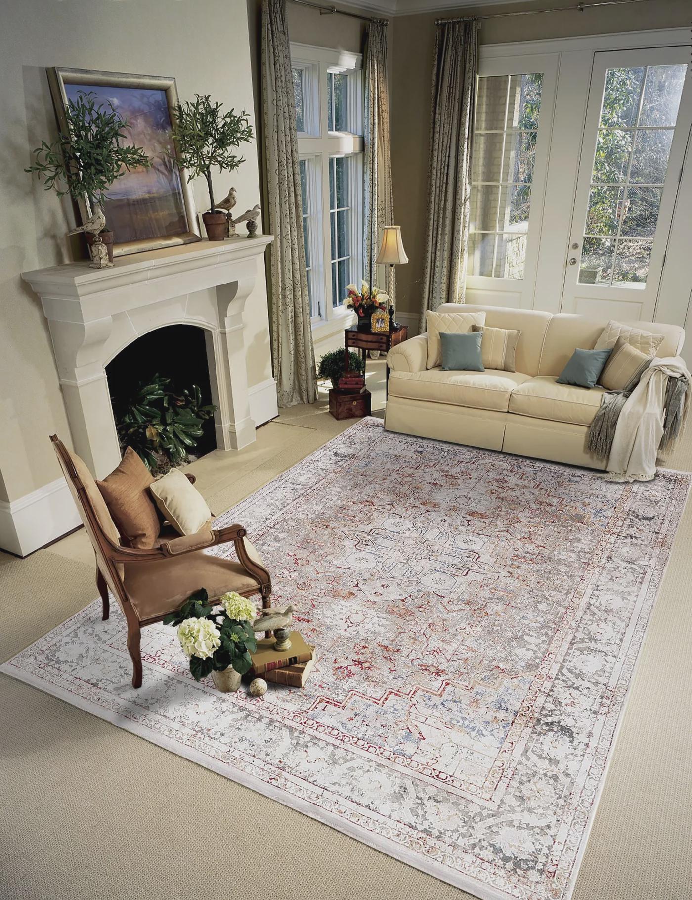 7x10 ft, Oriental Distressed Black Rug: Viscose yarn carpet with Fringes