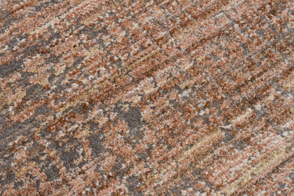 Distressed Abstract Area Rug – Earth Tone Carpet, Industrial Living Room Decor