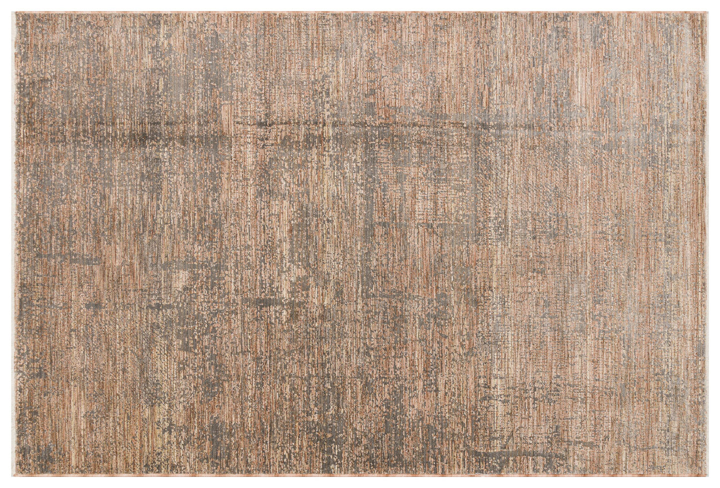 Distressed Abstract Area Rug – Earth Tone Carpet, Industrial Living Room Decor