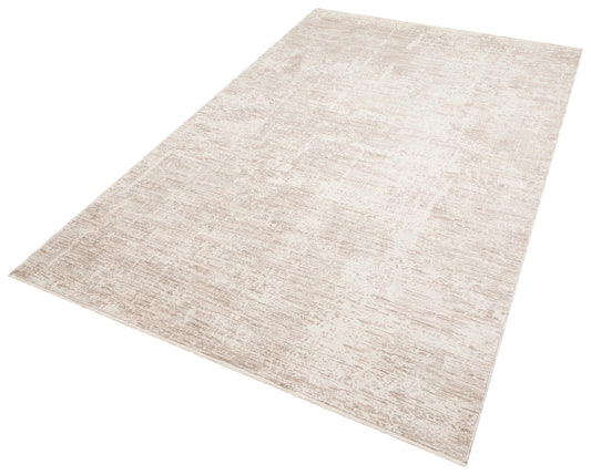 Distressed Abstract Area Rug – Neutral Cream Taupe Low Pile Carpet