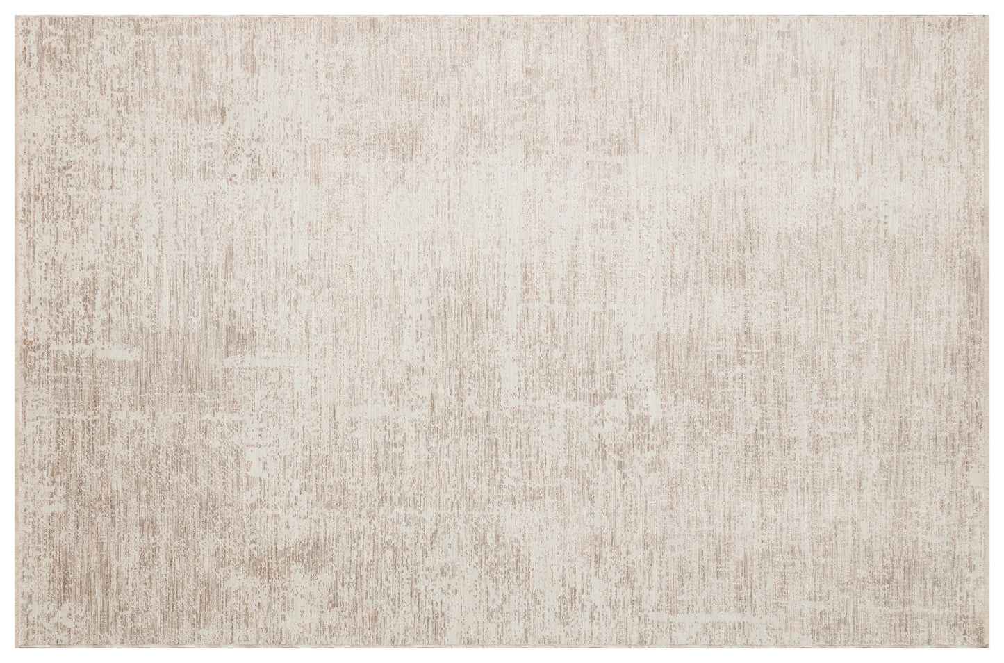 Distressed Abstract Area Rug – Neutral Cream Taupe Low Pile Carpet