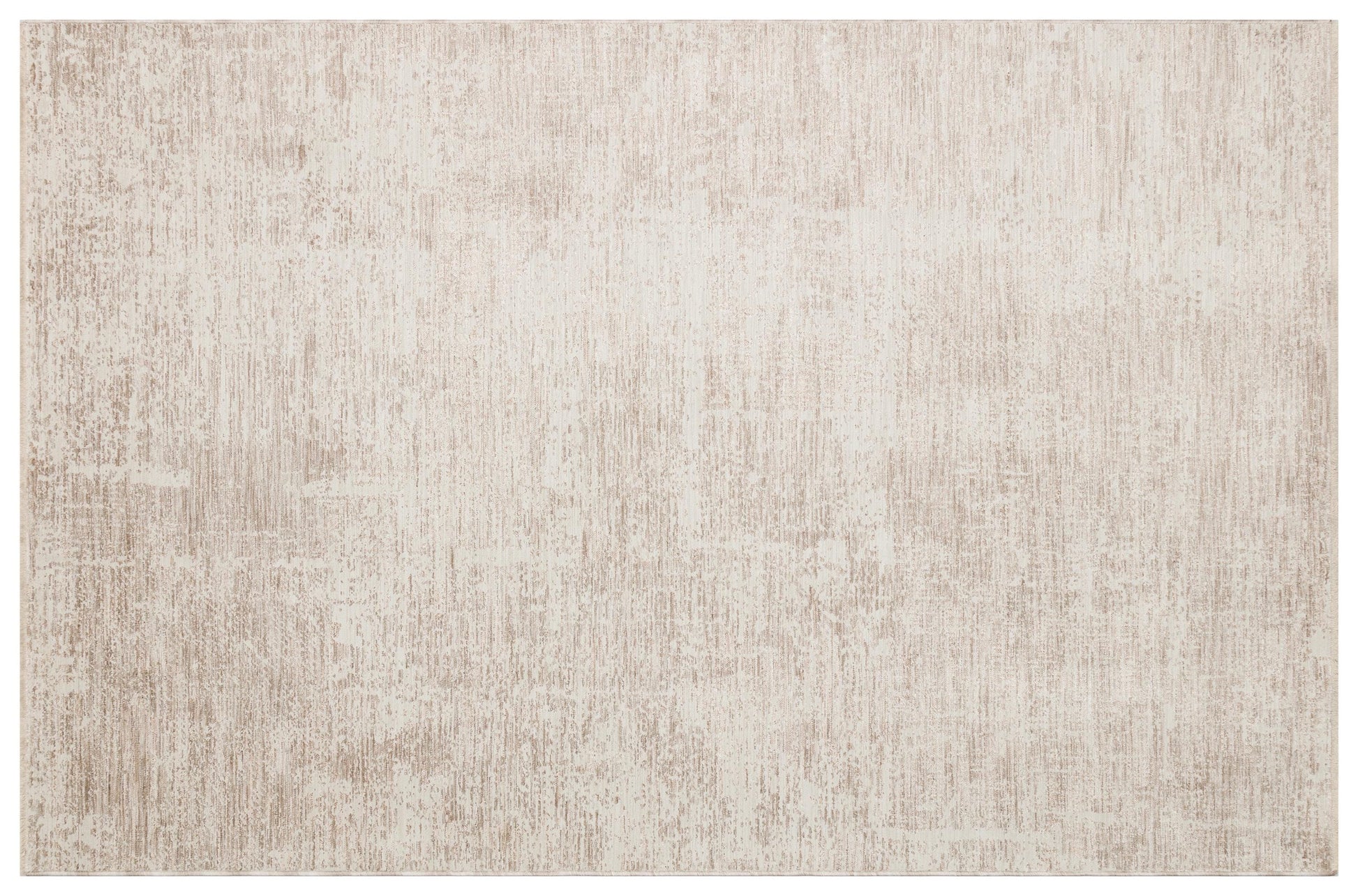 Distressed Abstract Area Rug – Neutral Cream Taupe Low Pile Carpet