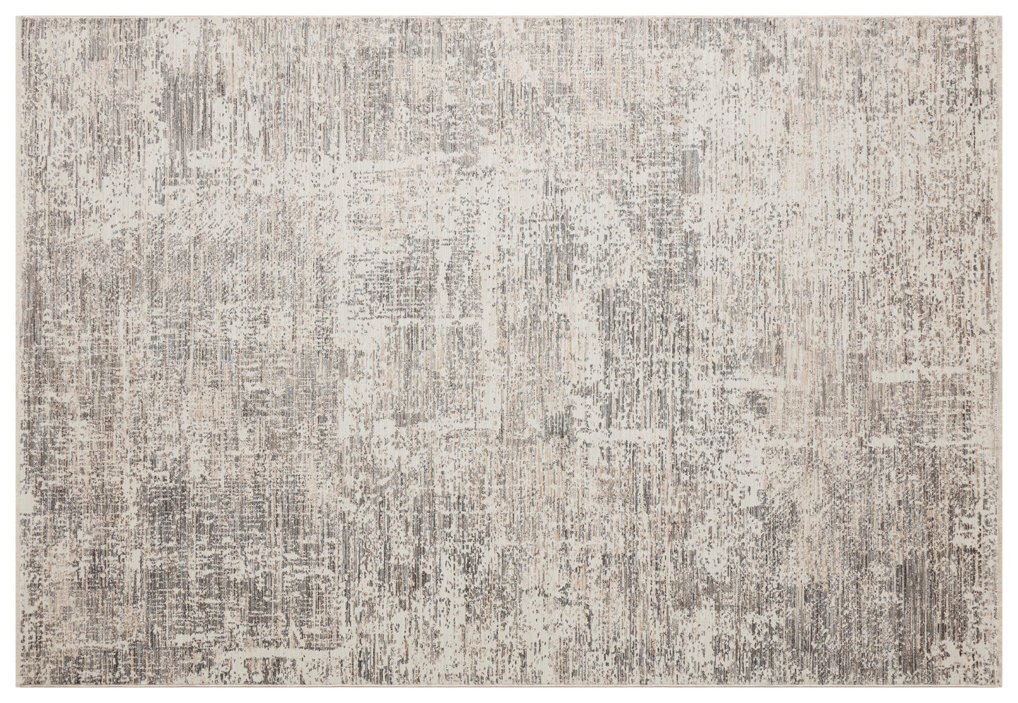 Distressed Abstract Area Rug – Modern Industrial Gray Beige Carpet