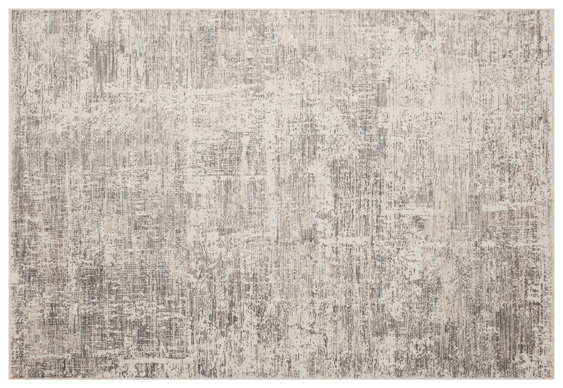 Distressed Abstract Area Rug – Modern Industrial Gray Beige Carpet