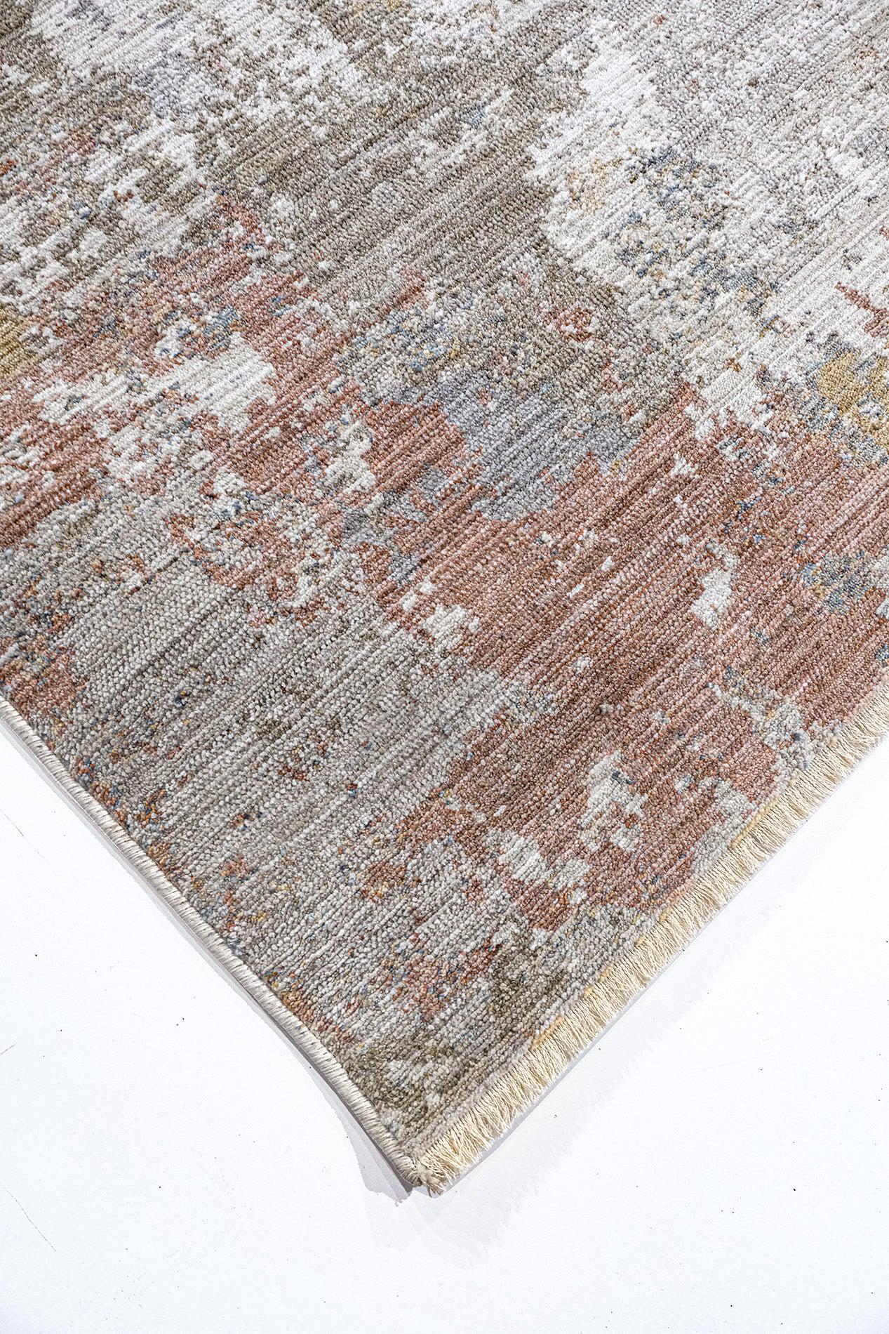 Distressed Abstract Area Rug – Earth Tone Living Room Carpet (200x300cm)