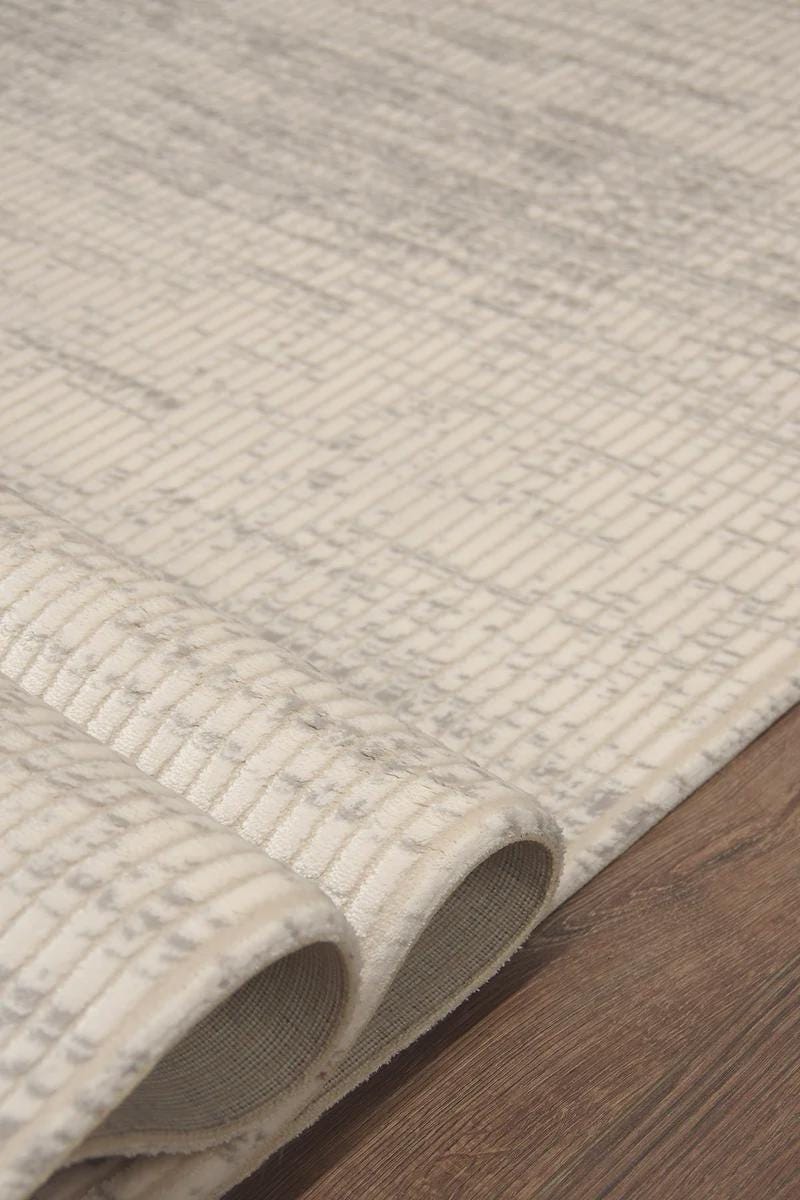 Modern Distressed Area Rug – Marsala Cream Textured Floor Carpet (Customizable Size)