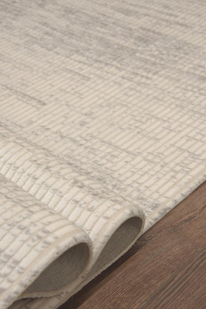 Modern Distressed Area Rug – Marsala Cream Textured Floor Carpet (Customizable Size)
