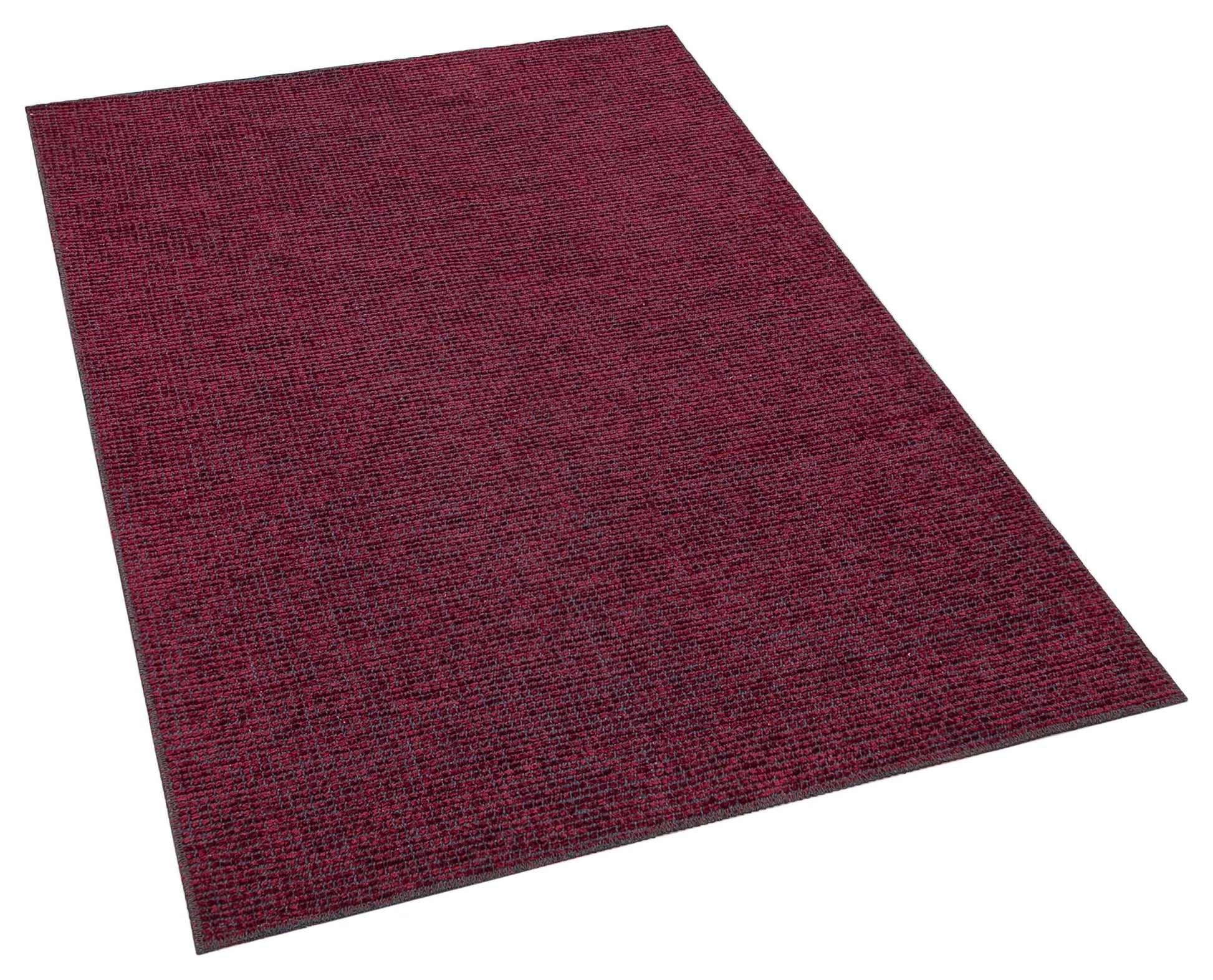 Red Cotton Turkish Rug, Modern Washable Carpet
