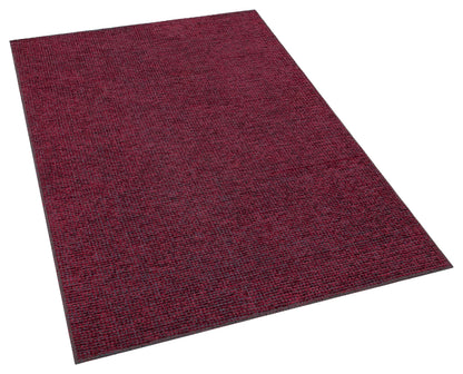 Red Cotton Turkish Rug, Modern Washable Carpet