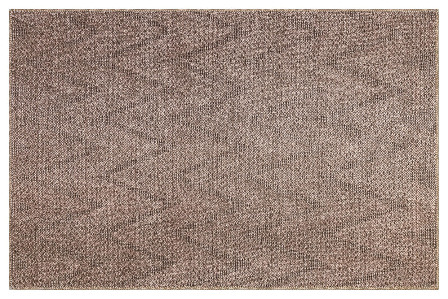 Distressed Bronze Boho Area Rug, Washable Vintage Farmhouse Carpet