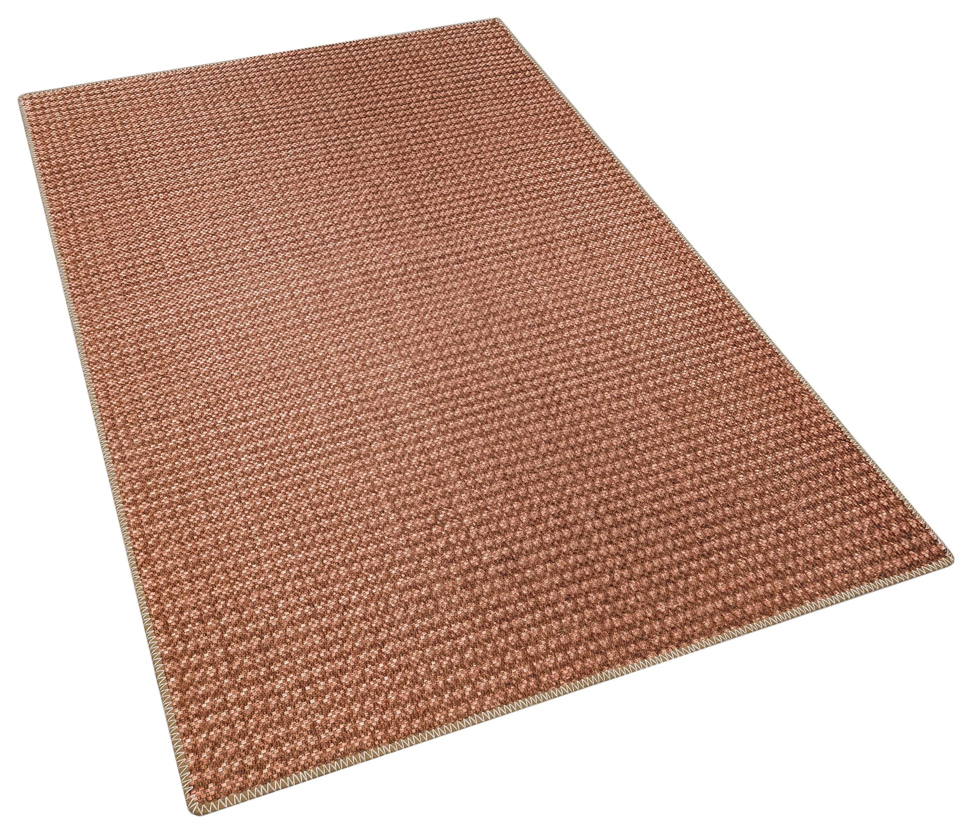 Distressed Bronze Boho Area Rug, Washable Vintage Farmhouse Carpet