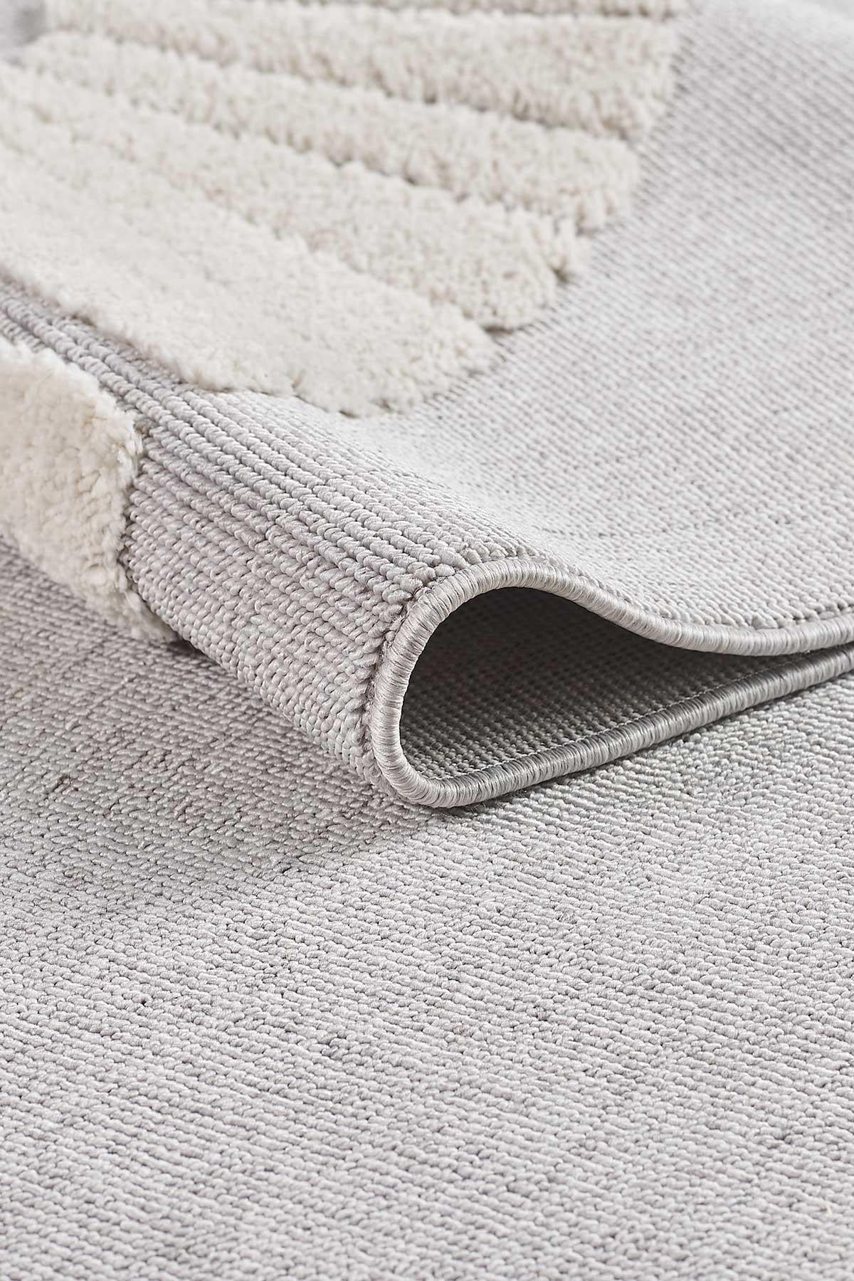 Minimalist Lion Nursery Rug – Gray Tasseled Play Mat, Boho Safari Decor
