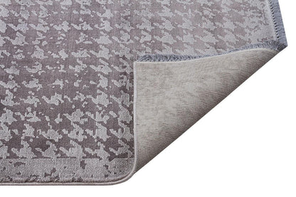 7x10 ft, Modern Distressed Houndstooth Area Rug