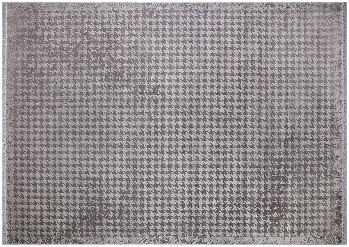 7x10 ft, Modern Distressed Houndstooth Area Rug