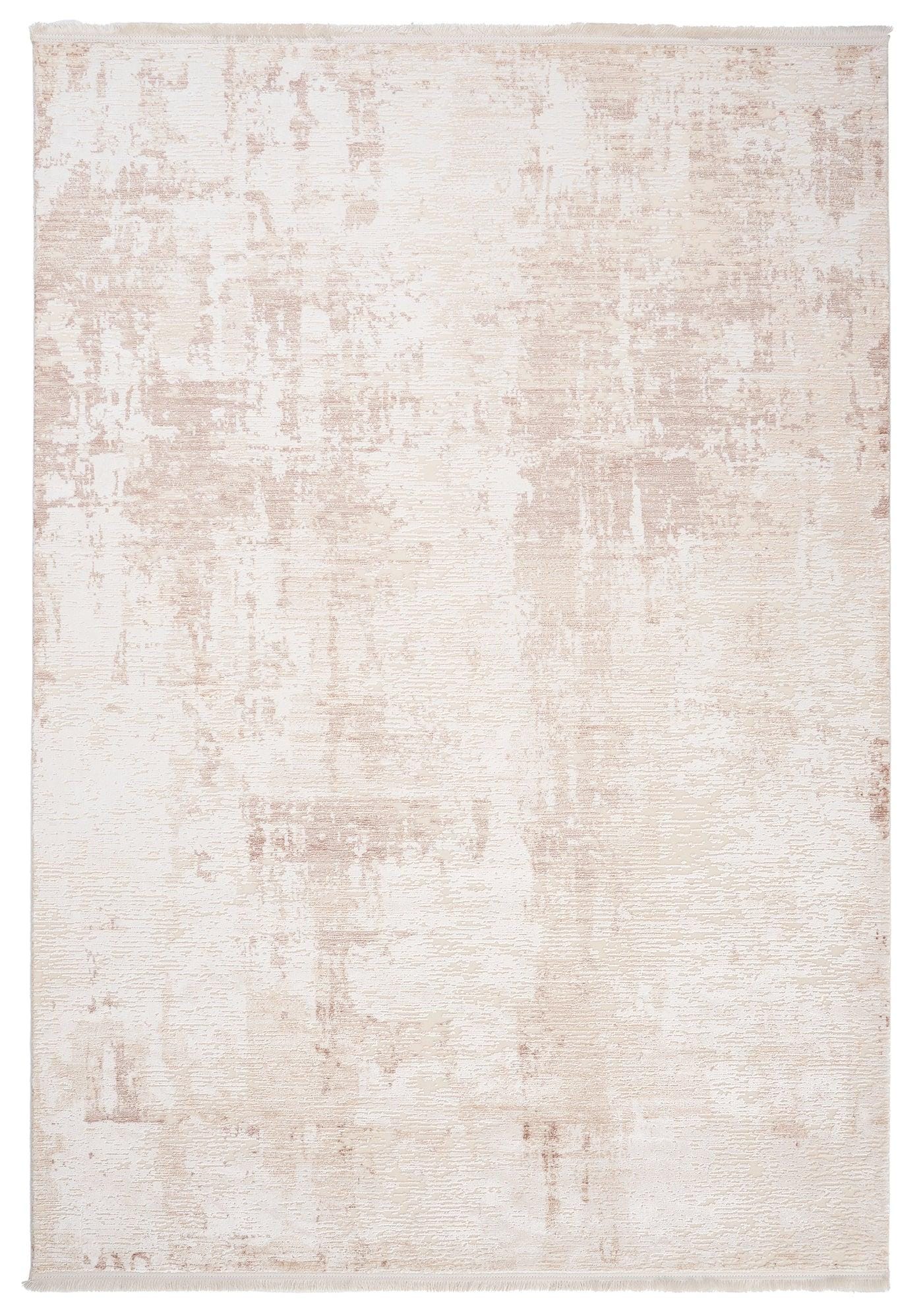 Modern Abstract Distressed Area Rug – Neutral Beige Cream Living Room Carpet