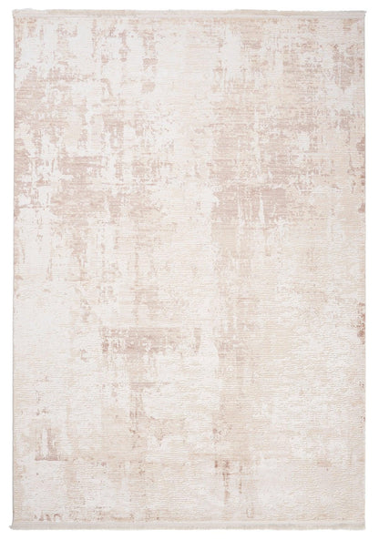 Modern Abstract Distressed Area Rug – Neutral Beige Cream Living Room Carpet