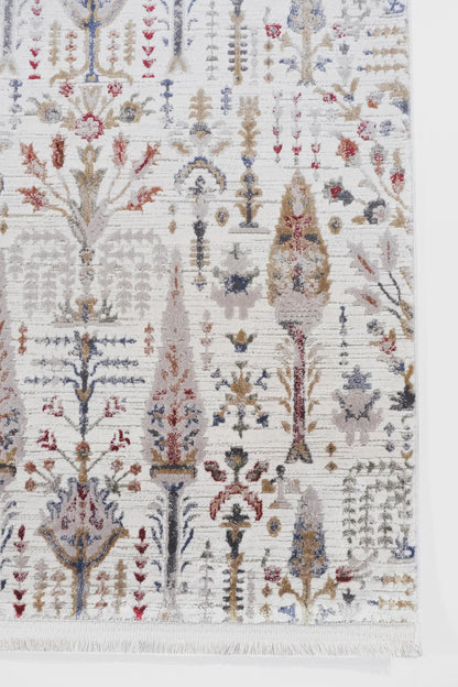 7x10ft, Modern Persian Tree of Life Rug, Distressed Oriental Carpet, Earth Tone Floral Decor