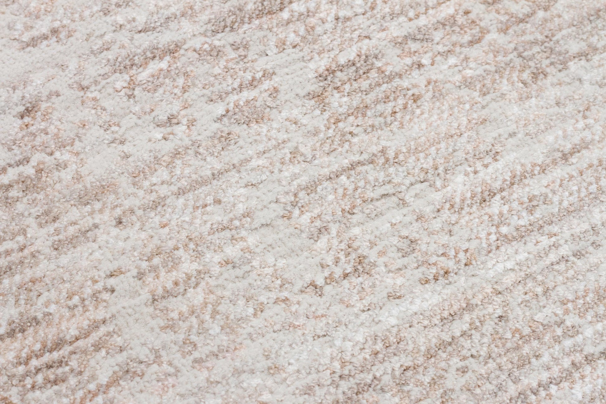 Distressed Abstract Area Rug – Neutral Cream Taupe Low Pile Carpet