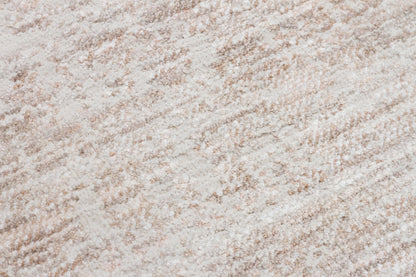 Distressed Abstract Area Rug – Neutral Cream Taupe Low Pile Carpet